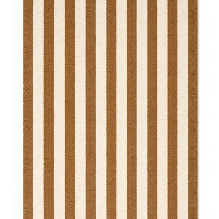 Katoenen Vloerkleden - Lorena Canals Cabana Lines katoenen vloerkleed Stripes Naturel/Ochre - Vloerkledenloods