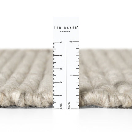 Lopers - Ted Baker Camden wollen loper Parker Naturel Wit - Vloerkledenloods