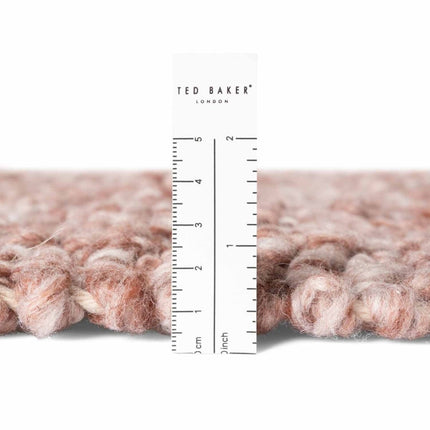 Lopers - Ted Baker Notting Hill zacht bouclé kortpolig loper Portobello Roestroze - Vloerkledenloods