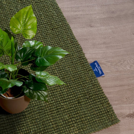 Lopers - Villeroy & Boch 1791 jute loper Rosalie Junglegroen - Vloerkledenloods
