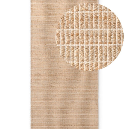 Lopers - Villeroy & Boch 1829 jute loper Birka Naturel Goud - Vloerkledenloods