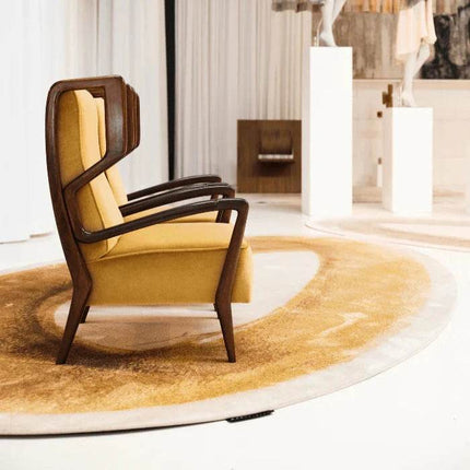 Mart Visser vloerkleed Brush Ovale ocker brown 69 - Vloerkledenloods