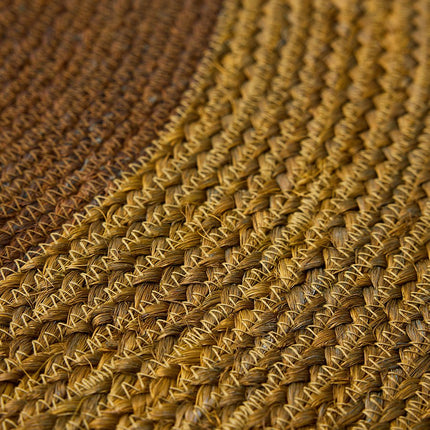 Moderne vloerkleden - HKliving rond zeegras vloerkleed 120cm - Vloerkledenloods