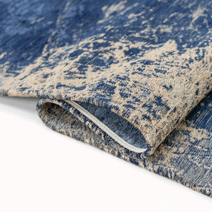 Moderne vloerkleden - In - en outdoor vloerkleed Cracks Abyss Blue 8629 - Louis de Poortere - Vloerkledenloods