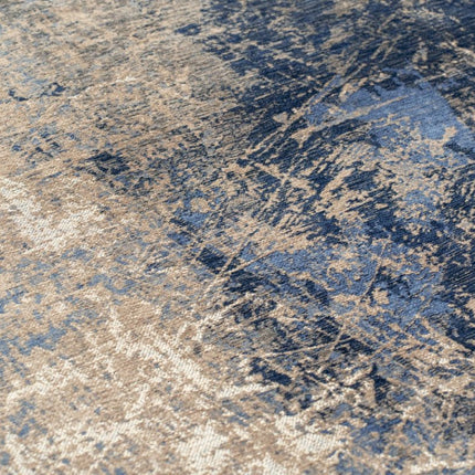 Moderne vloerkleden - In - en outdoor vloerkleed Cracks Abyss Blue 8629 - Louis de Poortere - Vloerkledenloods