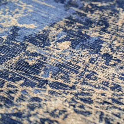 Moderne vloerkleden - In - en outdoor vloerkleed Cracks Abyss Blue 8629 - Louis de Poortere - Vloerkledenloods