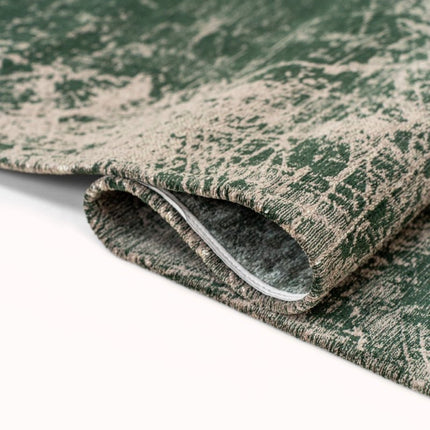 Moderne vloerkleden - In - en outdoor vloerkleed Cracks Dark Pine 8723 - Louis de Poortere - Vloerkledenloods