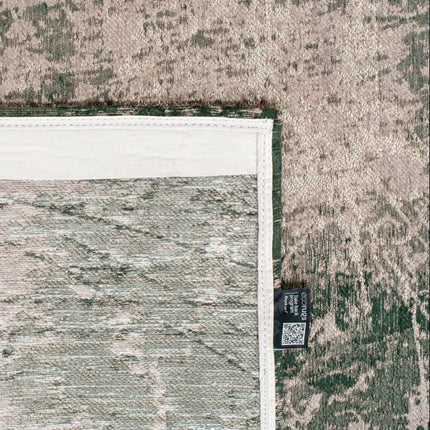 Moderne vloerkleden - In - en outdoor vloerkleed Cracks Dark Pine 8723 - Louis de Poortere - Vloerkledenloods