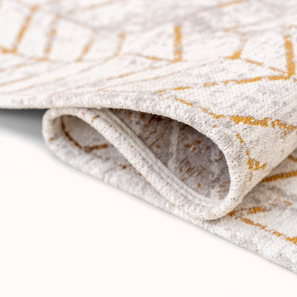 Moderne vloerkleden - In - en outdoor vloerkleed Jacob's Ladder Central Yellow 8928 - Louis de Poortere - Vloerkledenloods