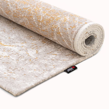 Moderne vloerkleden - In - en outdoor vloerkleed Jacob's Ladder Central Yellow 8928 - Louis de Poortere - Vloerkledenloods
