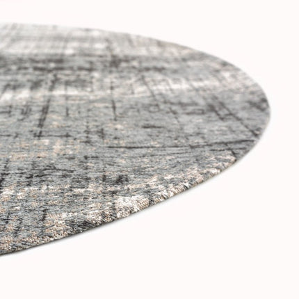 Moderne vloerkleden - Rond in - en outdoor vloerkleed Griff Jersey Stone 8420 - Louis de Poortere - Vloerkledenloods