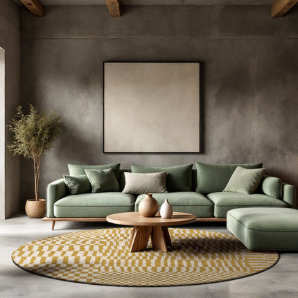 Moderne vloerkleden - Rond vloerkleed Berber Erg 9648 - Louis De Poortere - Vloerkledenloods