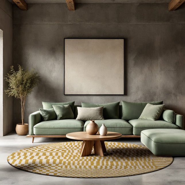 Moderne vloerkleden - Rond vloerkleed Berber Erg 9648 - Louis De Poortere - Vloerkledenloods