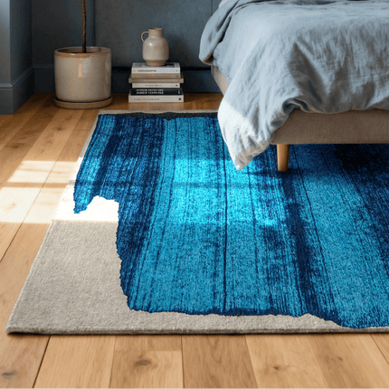 Moderne vloerkleden - Vloerkleed Brush Diva Blue 2080 - Louis De Poortere - Vloerkledenloods