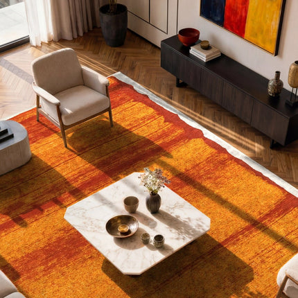 Moderne vloerkleden - Vloerkleed Brush Orange 2061 - Louis De Poortere - Vloerkledenloods