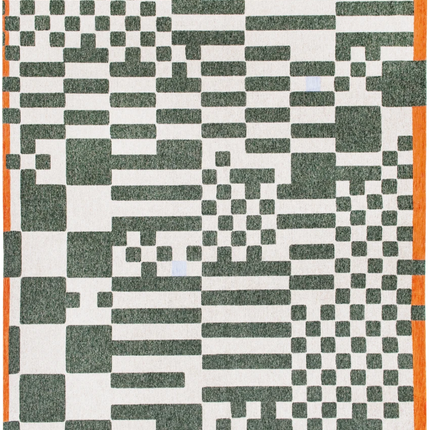 Moderne vloerkleden - Vloerkleed Chess Deep Green 9339 - Louis De Poortere - Vloerkledenloods