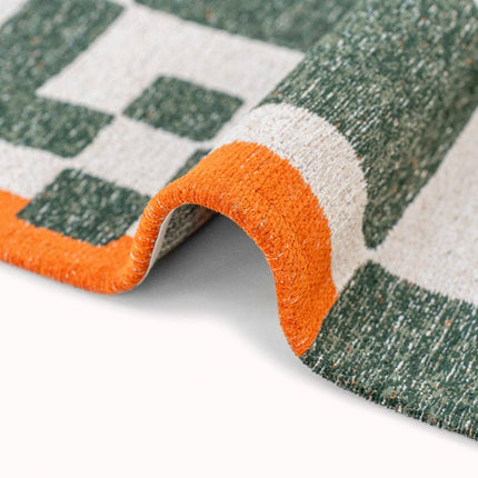 Moderne vloerkleden - Vloerkleed Chess Deep Green 9339 - Louis De Poortere - Vloerkledenloods