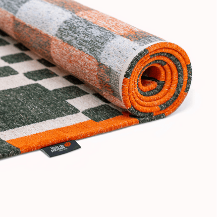 Moderne vloerkleden - Vloerkleed Chess Deep Green 9339 - Louis De Poortere - Vloerkledenloods