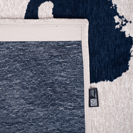 Moderne vloerkleden - Vloerkleed Ribbon Sea Ink 9849 - Louis De Poortere - Vloerkledenloods