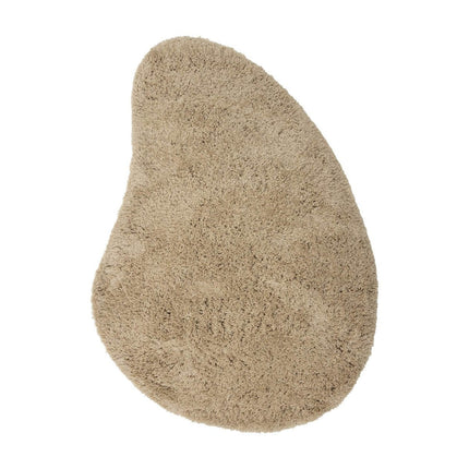 Organisch Hoogpolig Vloerkleed Pilo Beige Polyester Interieur05 - Vloerkledenloods