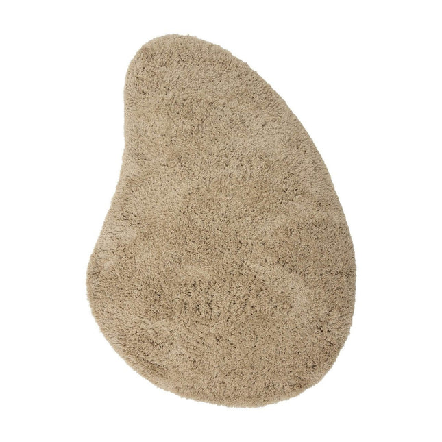 Organisch Hoogpolig Vloerkleed Pilo Beige Polyester Interieur05 - Vloerkledenloods