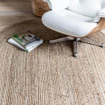 Ovaal vloerkleed Jute Naturel - Vloerkledenloods