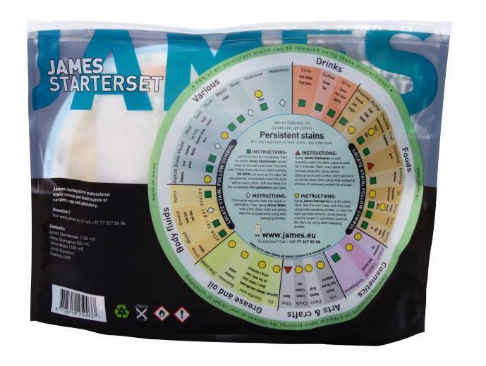 Reinigingsset James - Vloerkledenloods
