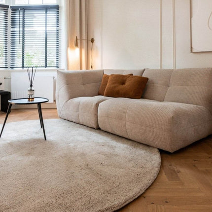 Rond Berber Vloerkleed Beige Nador - Vloerkledenloods