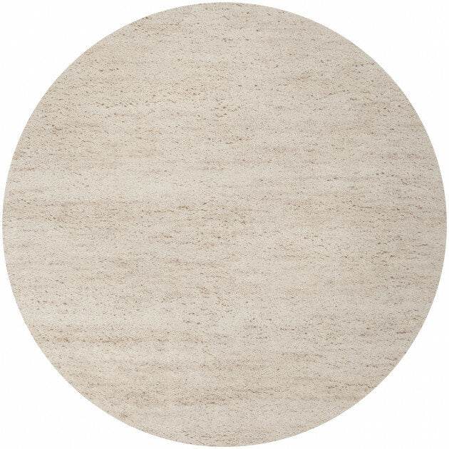 Rond berber vloerkleed Maroc 66 ivoor wit - Vloerkledenloods