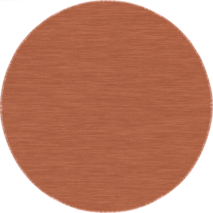 Rond buitenkleed Tone roest - Interieur05 - Vloerkledenloods