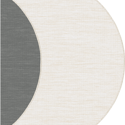 Rond buitenkleed Tone wit/naturel - Interieur05 - Vloerkledenloods