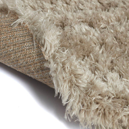 Rond Hoogpolig vloerkleed Fender wit/creme - Vloerkledenloods