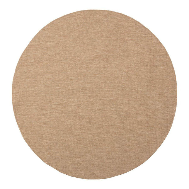 Rond Jute buitenkleed Naturel Uni - Vloerkledenloods