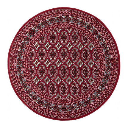 Rond vintage vloerkleed Marad Rood Interieur 05 - Vloerkledenloods