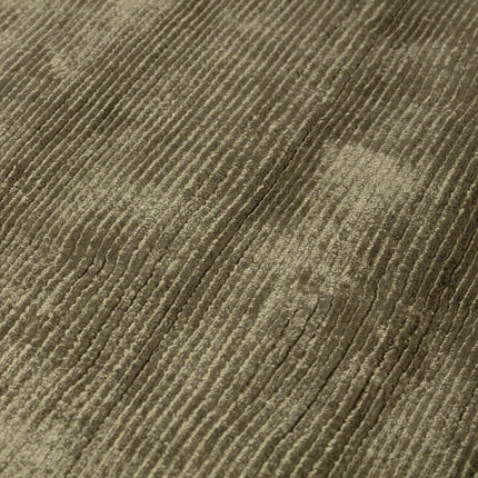 Rond Vloerkleed Felva Viscose Silk Groen - Vloerkledenloods
