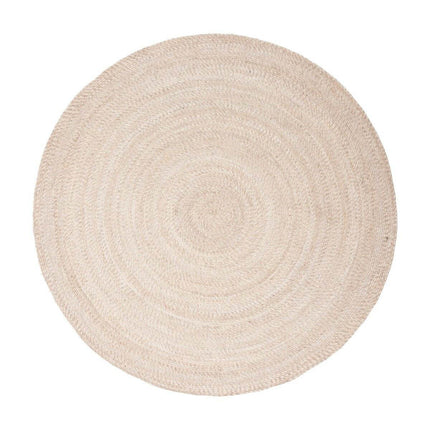 Rond wollen vloerkleed Gapo beige - Vloerkledenloods