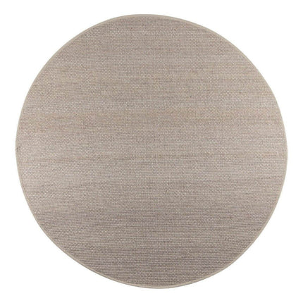 Rond Wollen Vloerkleed Grijs/Beige Vik - Vloerkledenloods