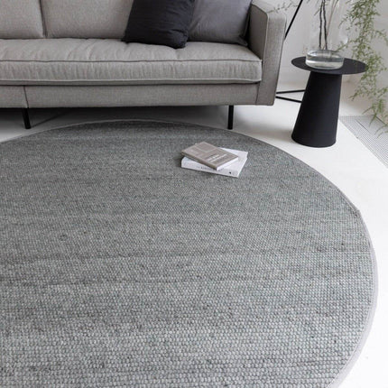 Rond Wollen Vloerkleed Groen Vik - Vloerkledenloods