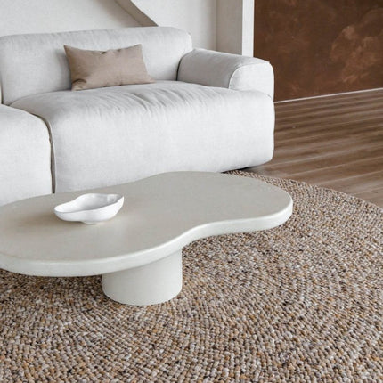 Rond Wollen Vloerkleed Palermo Bruin Gemeleerd Eva Interior - Vloerkledenloods