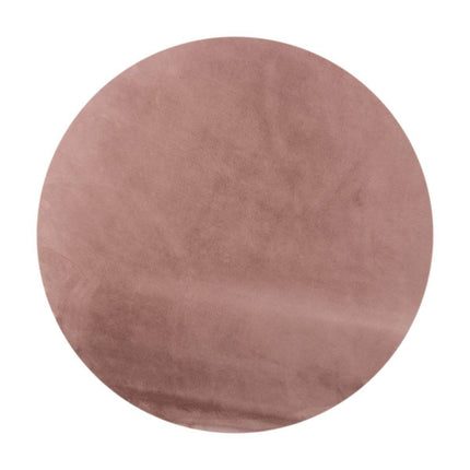 Rond Zacht Hoogpolig Vloerkleed Lux Oud Roze - Vloerkledenloods