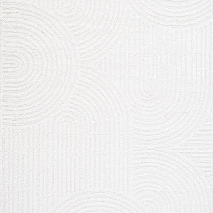 Scandinavisch vloerkleed Oskar creme/wit - Vloerkledenloods