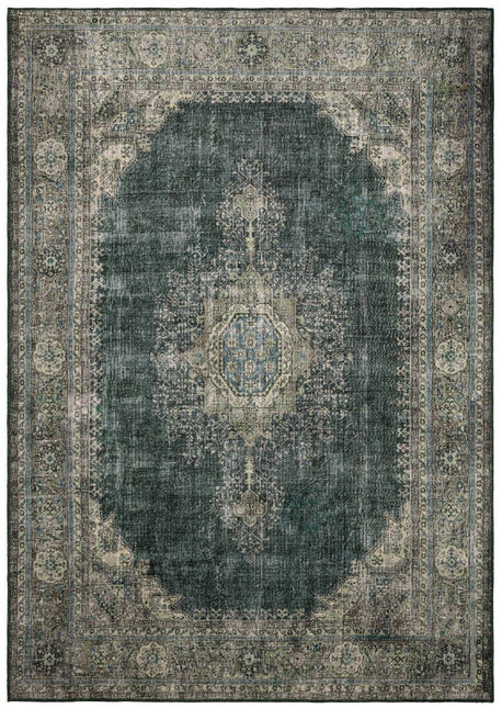 Vintage vloerkleden - Vintage vloerkleed Shirak Dark Green Interieur05 - Vloerkledenloods