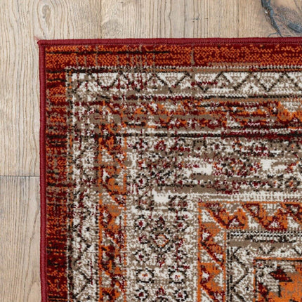 Vintage Vloerkleed Aila Rood/Oranje - Vloerkledenloods