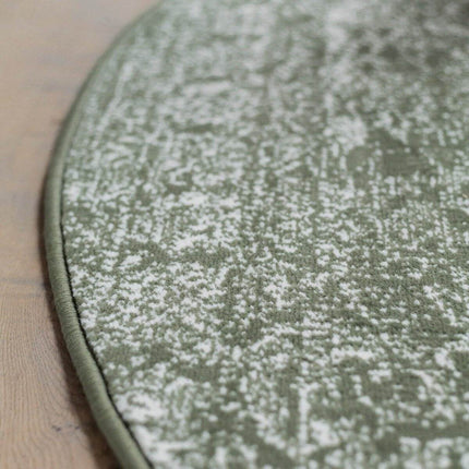 Vintage Vloerkleed Bloom rond - Groen - EVA Interior - Vloerkledenloods