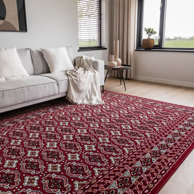 Vintage vloerkleed Marad Rood Interieur05 - Vloerkledenloods