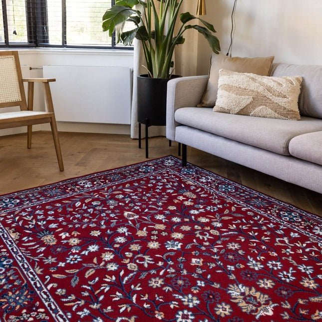 Vintage Vloerkleed Nazly Rood/Blauw - Vloerkledenloods