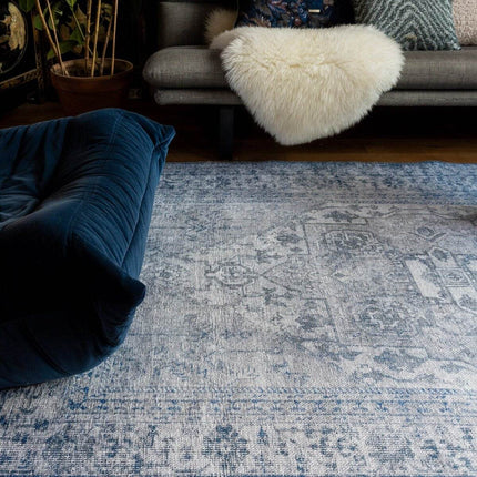 Vintt Vloerkleed Duuk Blauw - Vloerkledenloods