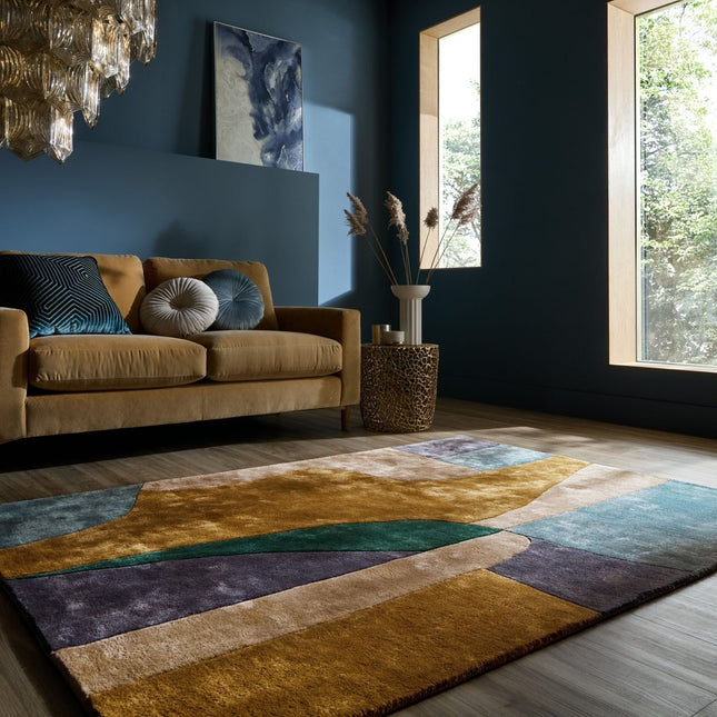 Viscose vloerkleden - Flair Rugs viscose vloerkleed Polaris Multicolor - Vloerkledenloods