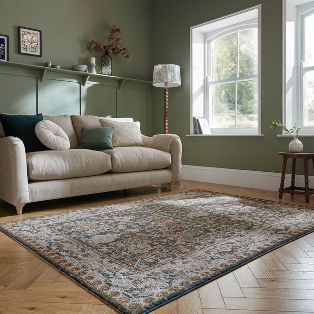 Vloerkleden - Flair Rugs vloerkleed Amelina Vintage Groen - Vloerkledenloods