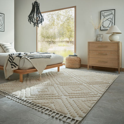Vloerkleden - Flair Rugs vloerkleed Diomara Crème - Vloerkledenloods